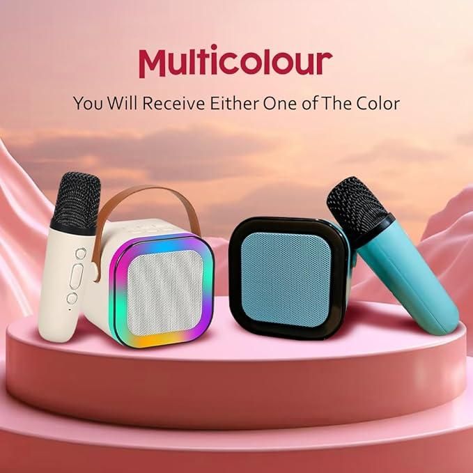 Portable Bluetooth Karaoke Speaker – Built-in Mic for Home, Stage & Outdoor Use