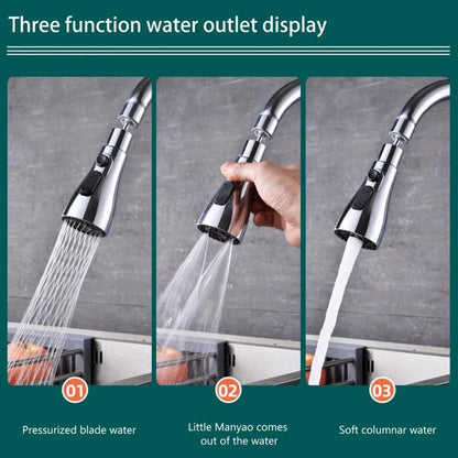 3 Modes Kitchen Sink Faucet – Stainless Steel High-Pressure Tap