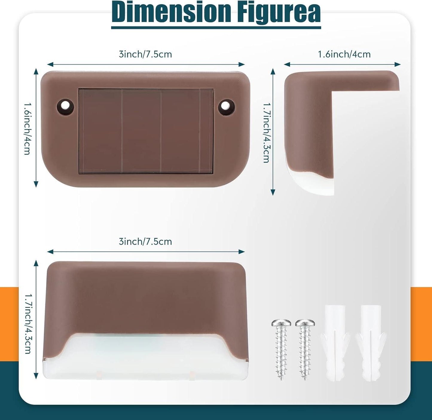 Solar Deck Lights Outdoor – Pack of 8 | Waterproof LED Pathway & Fence Lighting