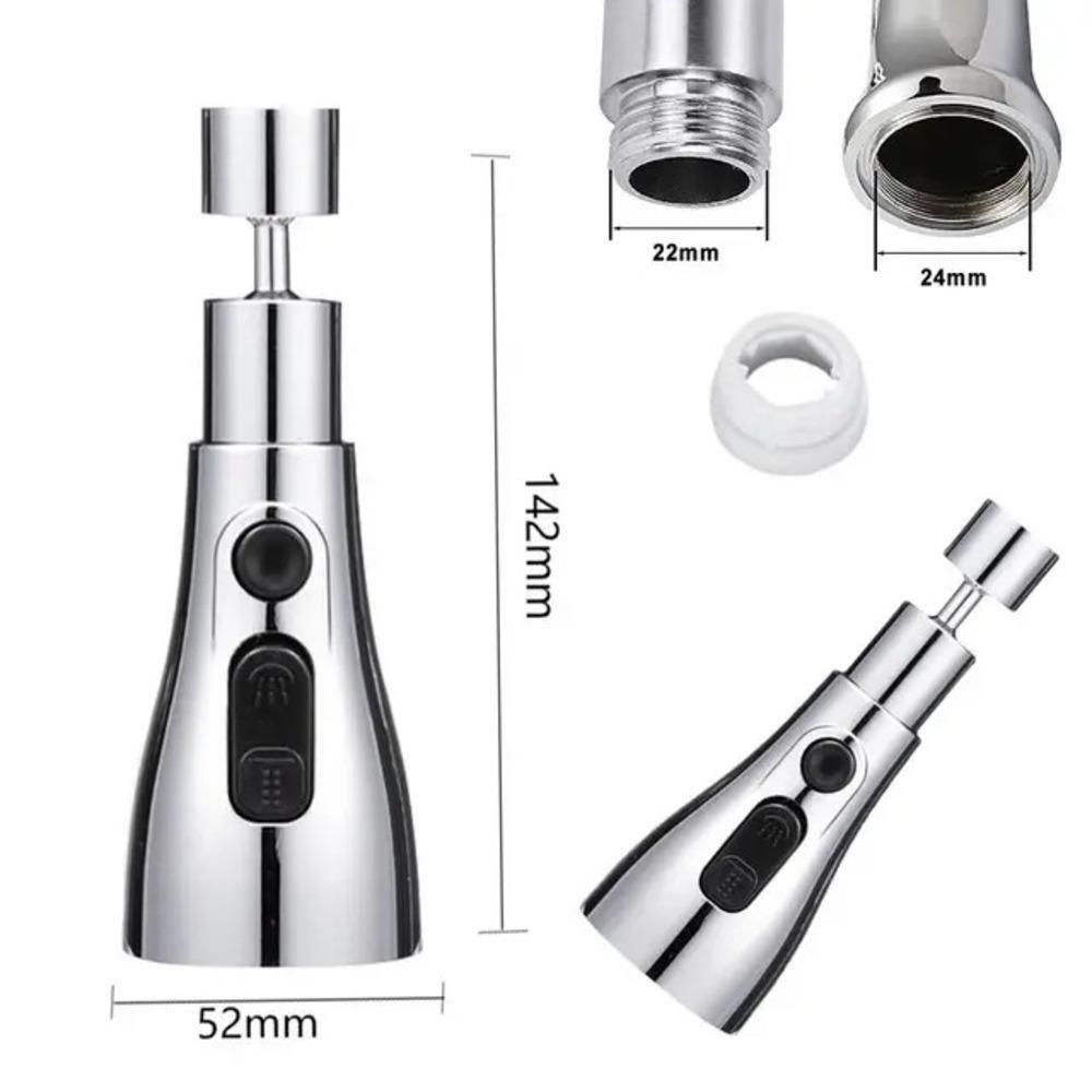 3 Modes Kitchen Sink Faucet – Stainless Steel High-Pressure Tap
