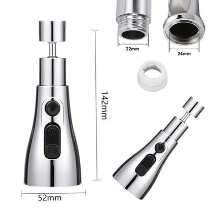 3 Modes Kitchen Sink Faucet – Stainless Steel High-Pressure Tap