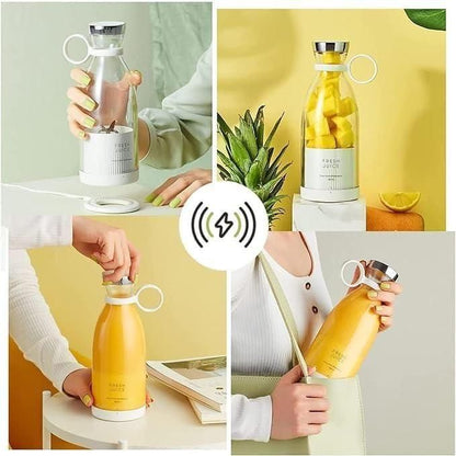 USB Rechargeable Juicer Bottle – Portable Mini Blender for Travel, Office & Gym