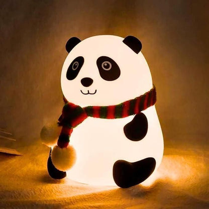 Cute Panda Light Lamp for Kids – Soft Silicone Touch Lamp