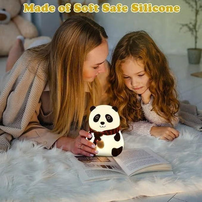 Cute Panda Light Lamp for Kids – Soft Silicone Touch Lamp