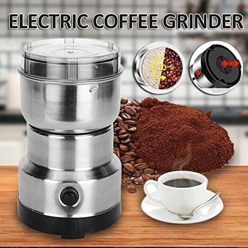 Electric Smash Machine – Multifunction Grain, Nut & Coffee Grinder (300W, Silver)