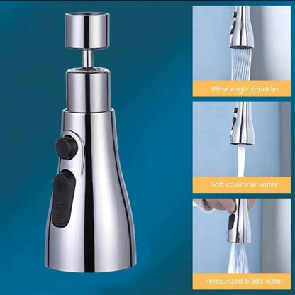 3 Modes Kitchen Sink Faucet – Stainless Steel High-Pressure Tap