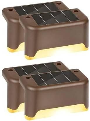 Solar Deck Lights Outdoor – Pack of 8 | Waterproof LED Pathway & Fence Lighting