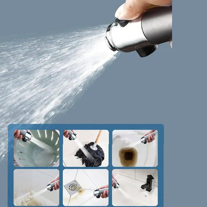 Multi-Mode Handheld Shower Head with Filtration & Cleaning Brush