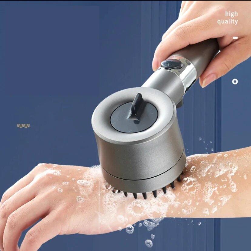 Multi-Mode Handheld Shower Head with Filtration & Cleaning Brush