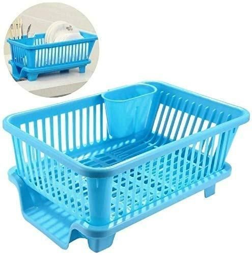 3 in 1 Kitchen Dish Drainer – Multi-Functional Rack for Drying, Organizing & Storing