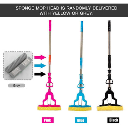 Home Cleaning Magic Mop – Squeeze Sponge Mop for Wet & Dry Use