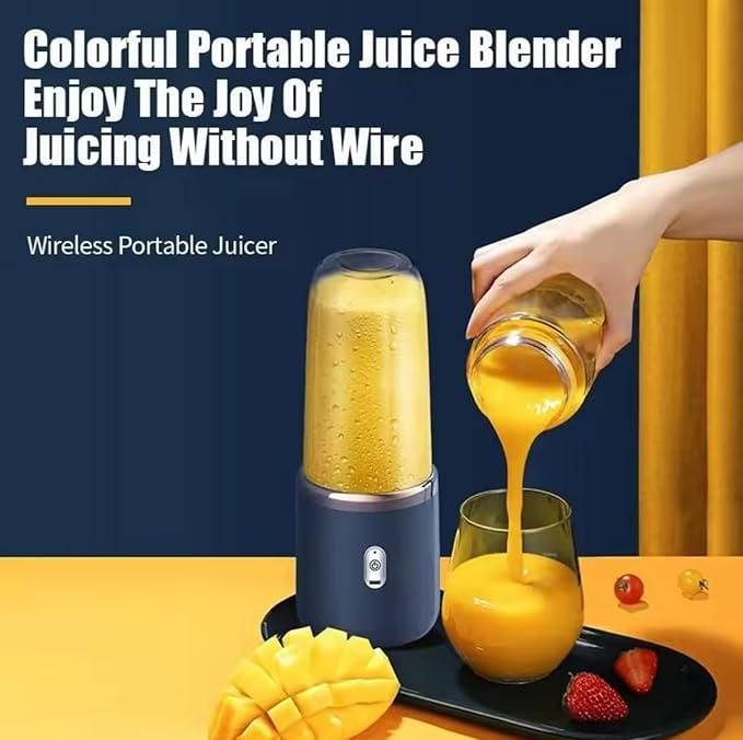 Small Portable Juicer – USB Rechargeable Mini Blender for Juice & Smoothies