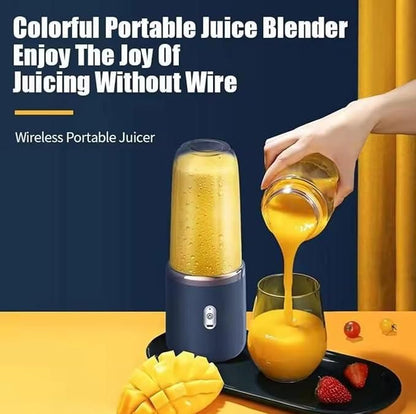 Small Portable Juicer – USB Rechargeable Mini Blender for Juice & Smoothies