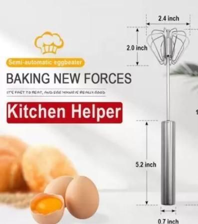 Manual Stainless Steel Kitchen Hand Whisk Mixer (Balloon Whisk)